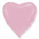 Сердце розовый пастель 45 см.
